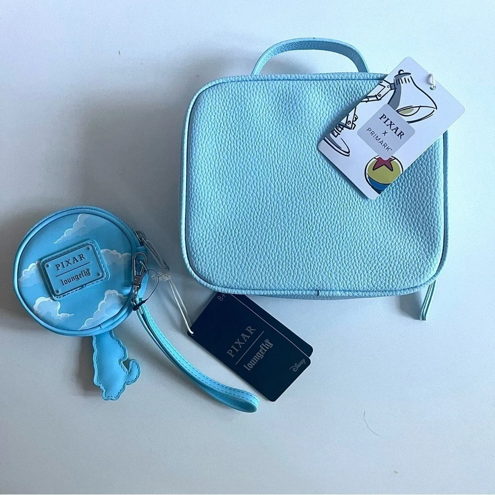 LOUNGEFLY Disney Up Coinpurse, PIXAR Bag, Mickey Ears NWT